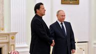 Imran Khan and Vladimir Putin met on 24 February