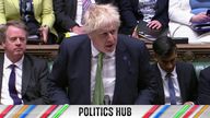 Boris Johnson taking questions at PMQs
