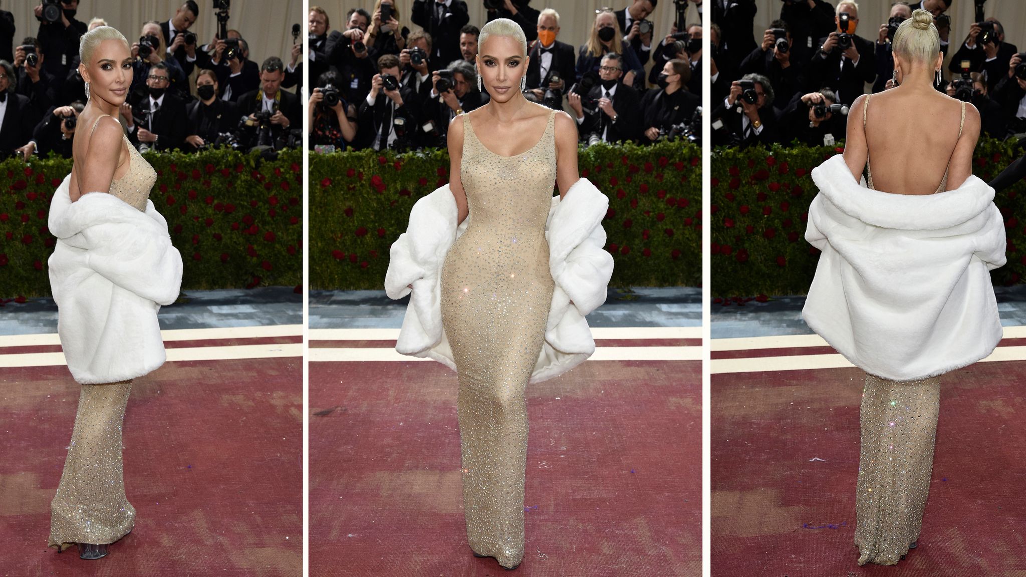 Kardashian fans think Kim wearing Marilyn Monroe's dress at Met Gala  'caused DRASTIC change in dollar value' of $5M gown | The Sun