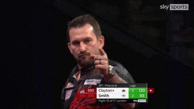 Clayton takes lead with 120 checkout