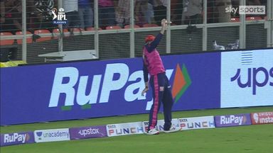Teetering on the edge - Buttler takes expert boundary catch in IPL