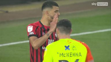 Solanke finds the side-netting