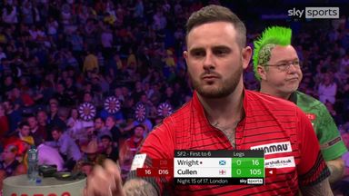 Cullen wins first leg with 105 checkout