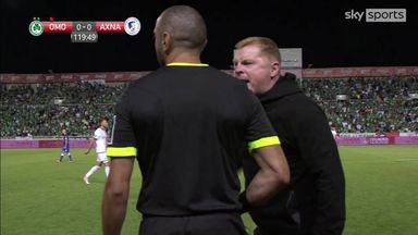 Lennon sent off for furious outburst in Cypriot cup final