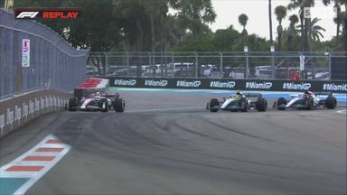Mercedes pair overtake Bottas!