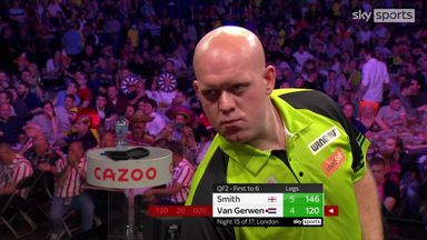 Van Gerwen levels up with a 120 checkout