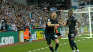 Goal A Barnes (45 pen) Aston Villa 0 - 1 Burnley