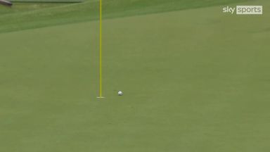 Fleetwood nearly holes out for eagle!