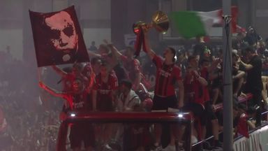 AC Milan celebrate Serie A title with epic bus parade!
