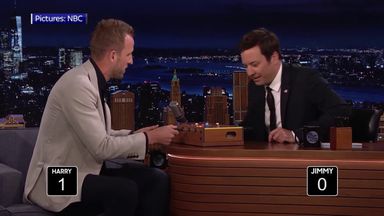 Harry Kane takes on Jimmy Fallon in table football!