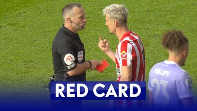 Canos sent off after receiving second yellow