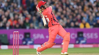 'Oh wow!' Livingstone smashes huge six out of Old Trafford!