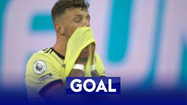 Newcastle lead as White turns the ball into his own net!