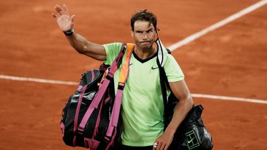 Nadal alludes to possible last match at Roland Garros