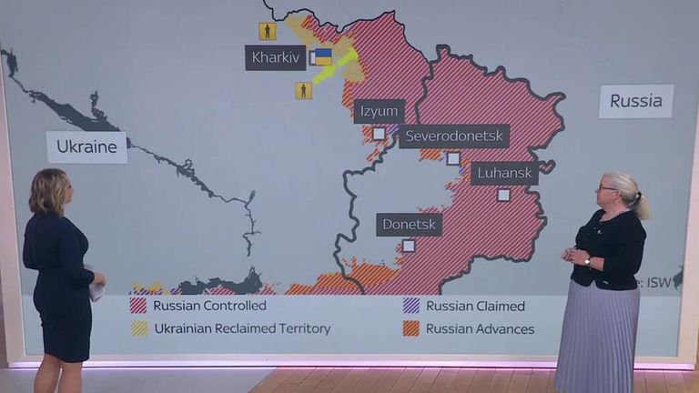 Defence Analyst Dr Alex Walmsley explains how Ukraine is pushing back Russia in Kharkiv and Izyum, while Putin&#39;s forces increase their fighting in the south. 