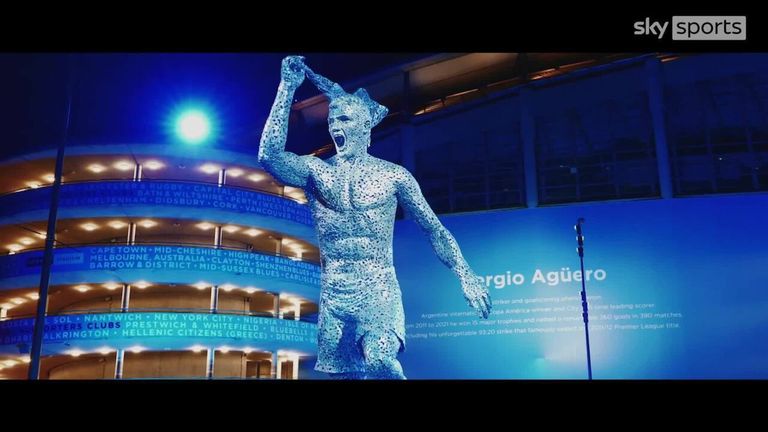 Manchester City unveil Sergio Aguero statue | Video | Watch TV Show