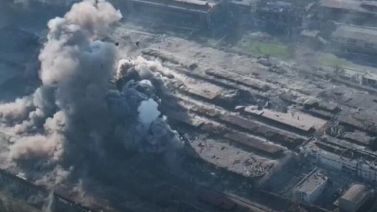 Sky News' Deborah Haynes reports that Russia's frustration in Mariupol continues as the Ukrainians continue to maintain the Azovstal steel mills. 