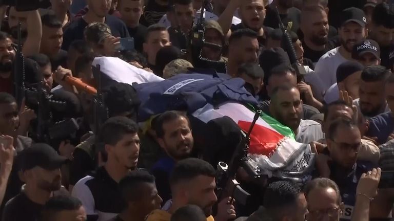 Al Jazeera muhabiri Shireen Abu Akleh'in cenaze töreni 