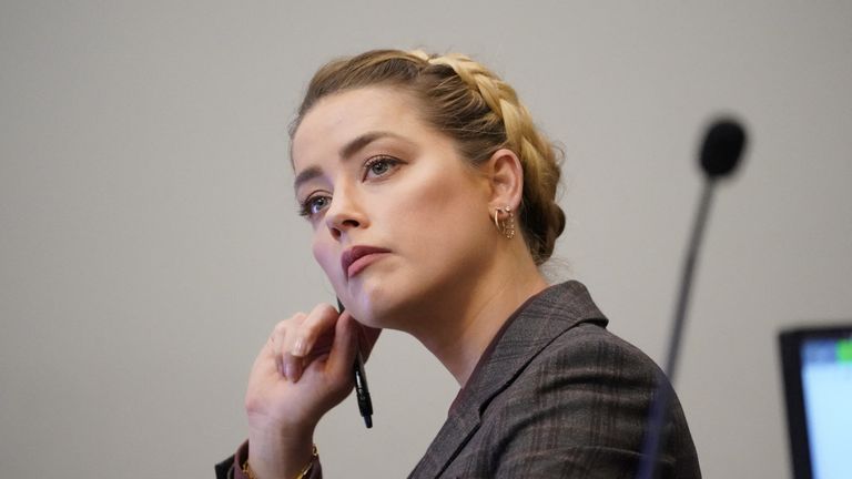 Amber Heard in court today