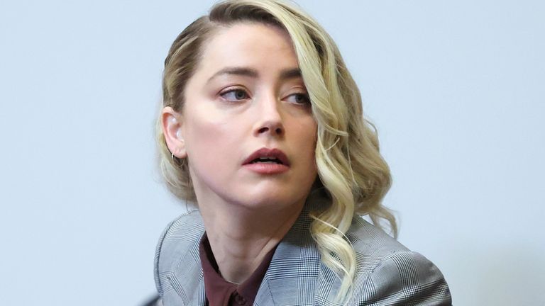 Actor Amber Heard arrives in the courtroom in the Fairfax County Circuit Courthouse in Fairfax, Va., Thursday, May 26, 2022. Actor Johnny Depp sued his ex-wife Amber Heard for libel in Fairfax County Circuit Court after she wrote an op-ed piece in The Washington Post in 2018 referring to herself as a "public figure representing domestic abuse." (Michael Reynolds/Pool Photo via AP)
pIC:AP
