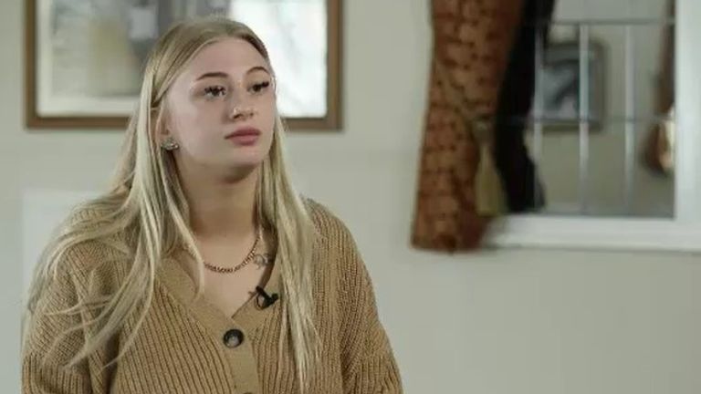 Amber, who from the age of 13 in March 2016 has been bounced through social care. She tells her story to Sky&#39;s Jason Farrell