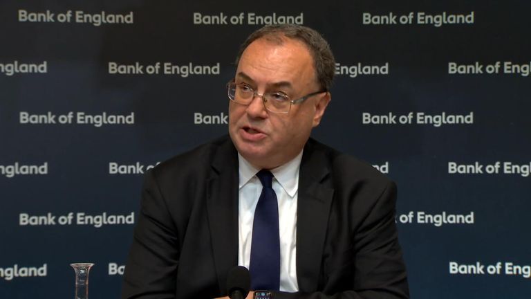 Bank of England-sjef Andrew Bailey