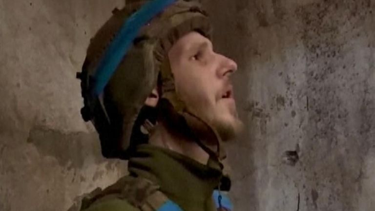 Ukraine war: Soldier in Azovstal steel works in Mariupol filmed singing Ukraine&#39;s winning Eurovision entry