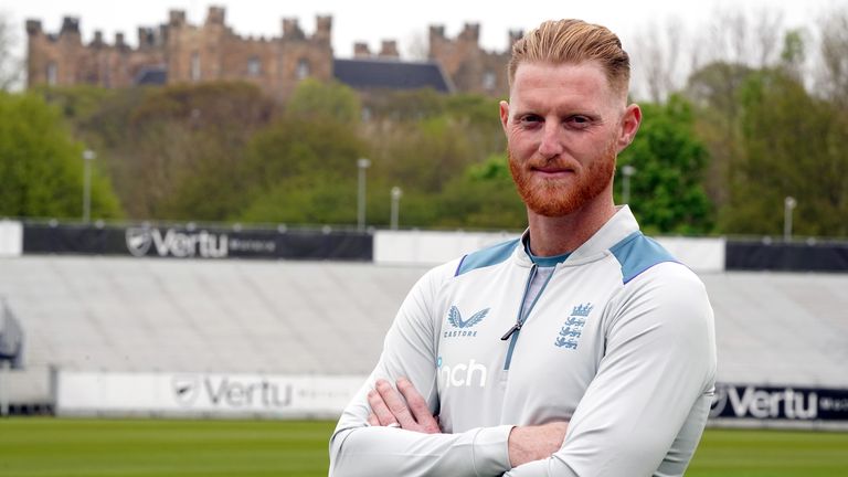 England Men&#39;s Test Captain Ben Stokes during a photocall at The Riverside Ground, Chester-le-Street, County Durham. Picture date: Tuesday May 3, 2022.
