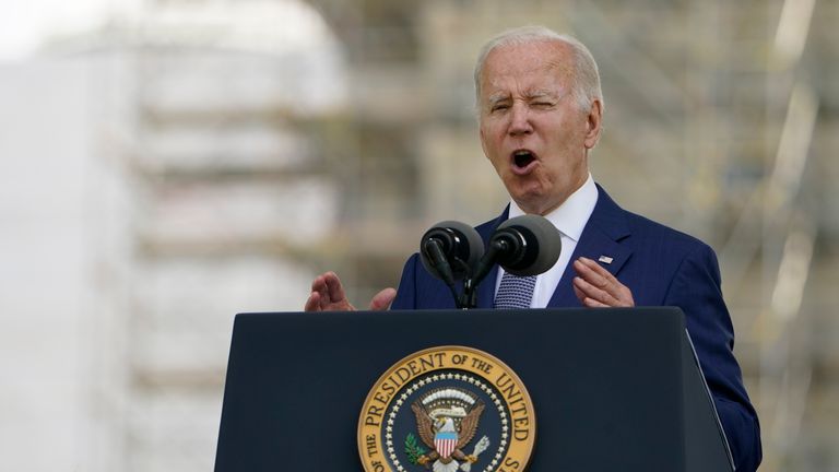 Speaking on Sunday, President Joe Biden said: &#34;We must all work together to address the hate that remains a stain on the soul of America.&#34;