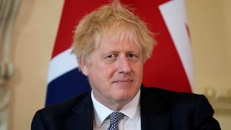 British Prime Minister Boris Johnson listens to the Amir of Qatar Sheikh Tamim bin Hamad Al Thani speak at the start of their meeting inside 10 Downing Street, in London, Tuesday, May 24, 2022. (AP Photo/Matt Dunham, Pool)
Pic:Ap

