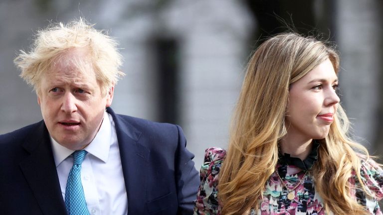 Boris Johnson and his wife Carrie attended the 20 May 2020 party