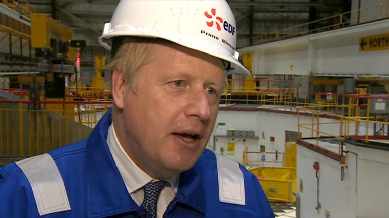 Speaking from the Hartlepool nuclear power station, Boris Johnson says it it &#34;crucial&#34; the government fixes the energy supply issues the UK is facing. He wants to do this by building a nuclear generator every year.