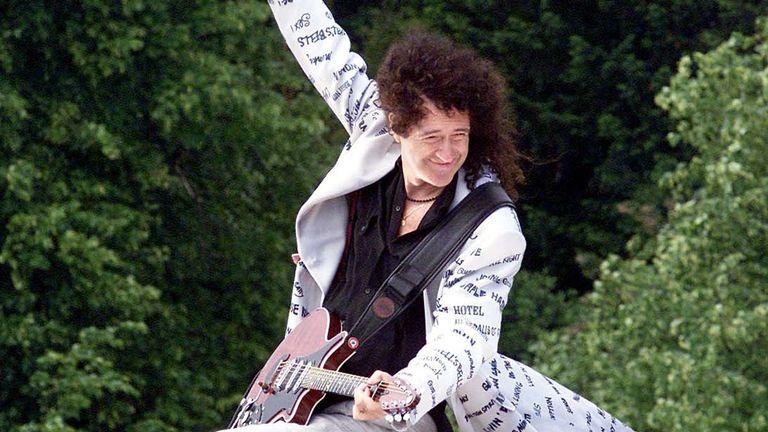 Brian May performed at the Golden Jubilee in 2002