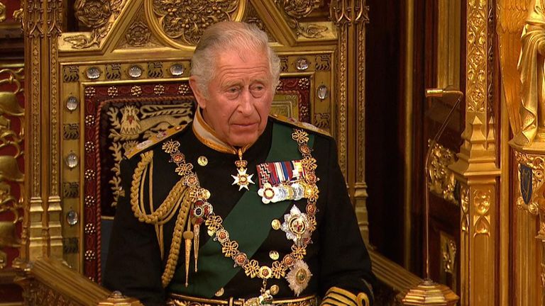 Prince Charles says the government&#39;s priority is to &#39;grow and strengthen the economy and help ease the cost of living&#39;.