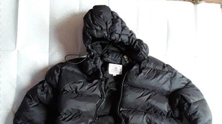 Undated handout photo issued by the Crown Prosecution Service (CPS) of the jacket worn by a 14-year-old boy when he stabbed 12-year-old Ava White following an argument in Liverpool city centre on November 25. The teenage boy, who cannot be named for legal reasons, has been found guilty of Ava's murder at Liverpool Crown Court. The boy stabbed Ava following a row over a Snapchat video 