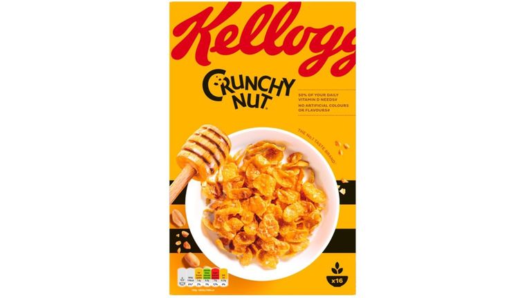 Kellogg&#39;s Crunchy Nut Corn Flakes Cereal 500g