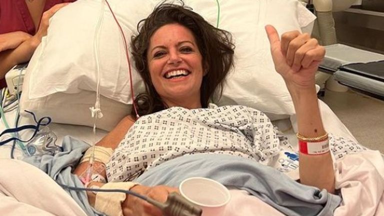 Podcaster Deborah James whose series You, Me and the Big C has documented her life with bowel cancer. Pic: Deborah James/bowelbabe Instagram