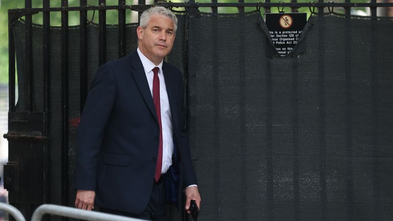 Downing Street Chief of Staff Steve Barclay arriving in Downing Street, London, ahead of the State Opening of Parliament. Picture date: Tuesday May 10, 2022.

