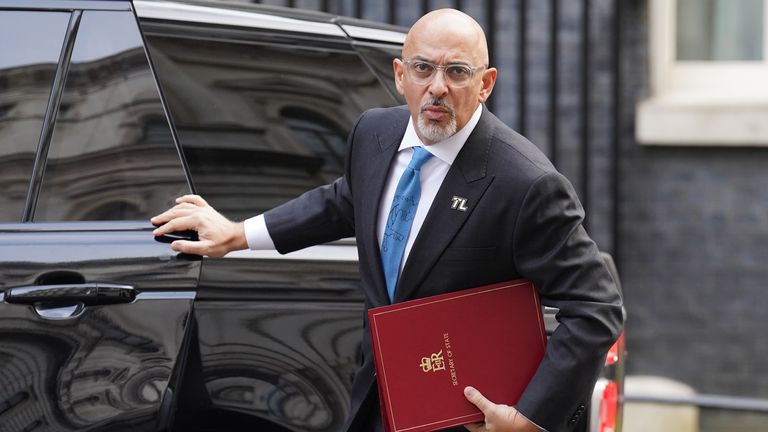 Education Secretary Nadhim Zahawi arriving in Downing Street, London for a Cabinet meeting. Picture date: Tuesday March 29, 2022.