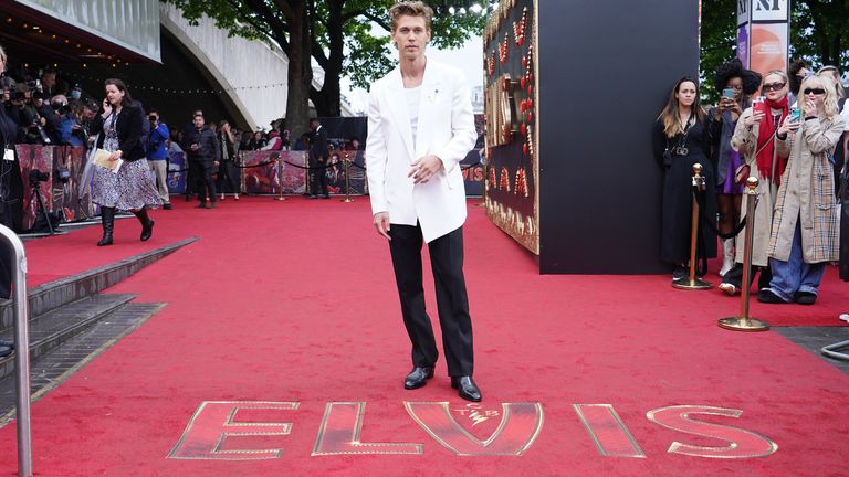 Austin Butler arriving for a special screening of Elvis at BFI Southbank, London. Picture date: Tuesday May 31, 2022.

