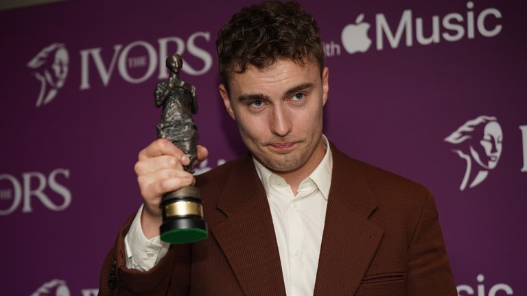 Sam Fender won the award for Best Song Musically and Lyrically