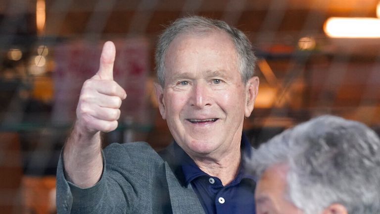 Former US President George W. Bush pictured in Texas earlier this year Pic: AP