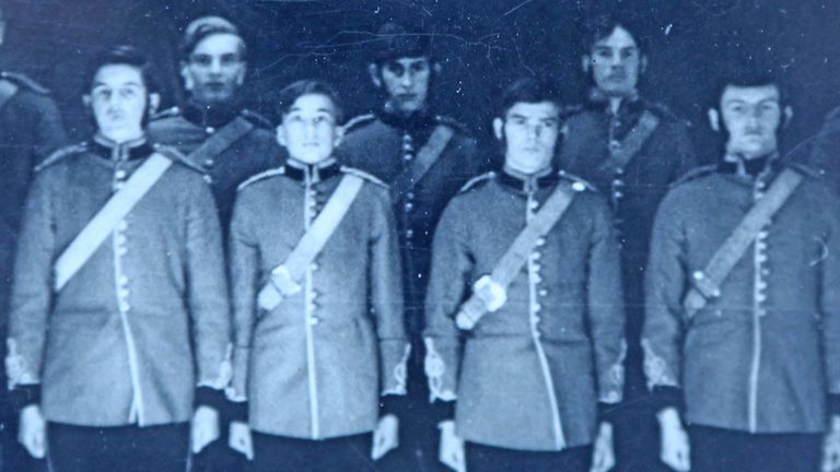 Cast of "Patience" which was performed at Gordonstoun School. Prince Charles is middle of back row. Pic: Peter Jolly/Northpix