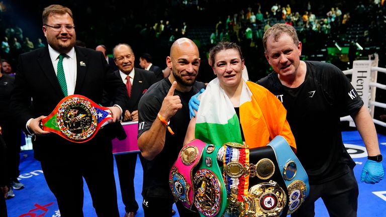 Katie Taylor has retained her status as undisputed lightweight champion of the world. Pic: AP