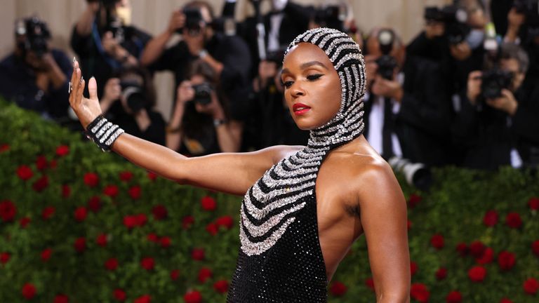 Janelle Monae arrives at the In America: An Anthology of Fashion themed Met Gala at the Metropolitan Museum of Art in New York City, New York, U.S., May 2, 2022. REUTERS/Andrew Kelly
