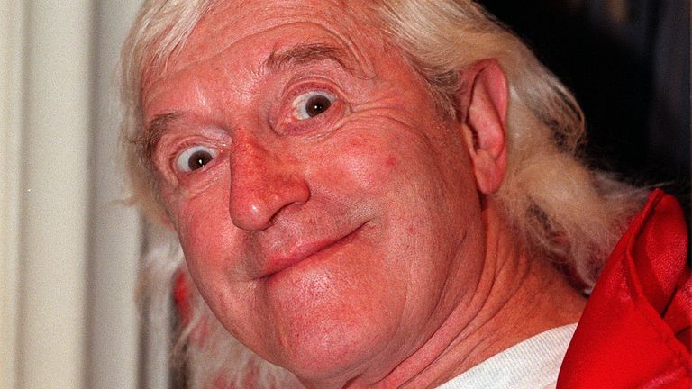 Jimmy Savile pictured in 2004
