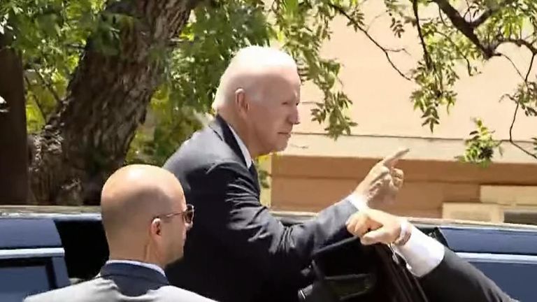 "We will" Joe Biden responded to protesters calling on him to "do something" after a gunman killed 19 children and two teachers in a school.