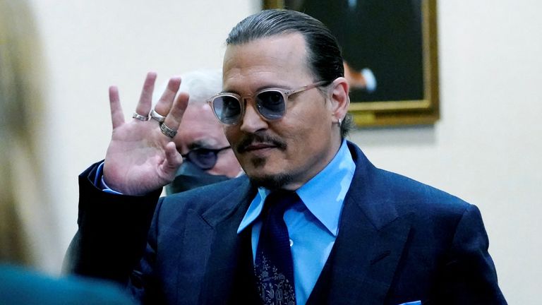 Johnny Depp in court today