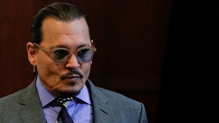 Actor Johnny Depp arrives at Fairfax County Circuit Court during his defamation case against ex-wife, actor Amber Heard, in Fairfax, Virginia, U.S., May 4, 2022. REUTERS/Elizabeth Frantz/Pool