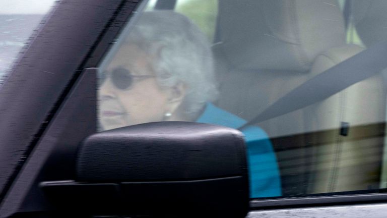 Queen at Aberdeen Airport leaving to fly back ahead of the Jubilee celebrations
Credit: Newsline Media Limited